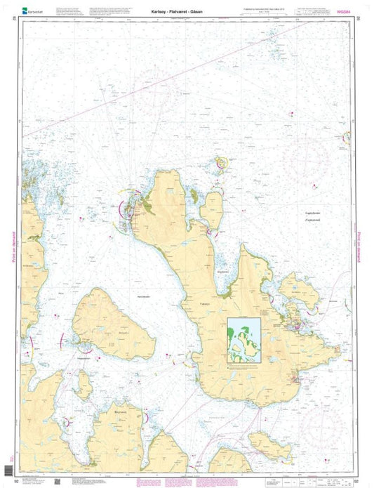 Karlsøy - Flatværet - Gåsan - 92 - Norway Kartverket Nautical Charts