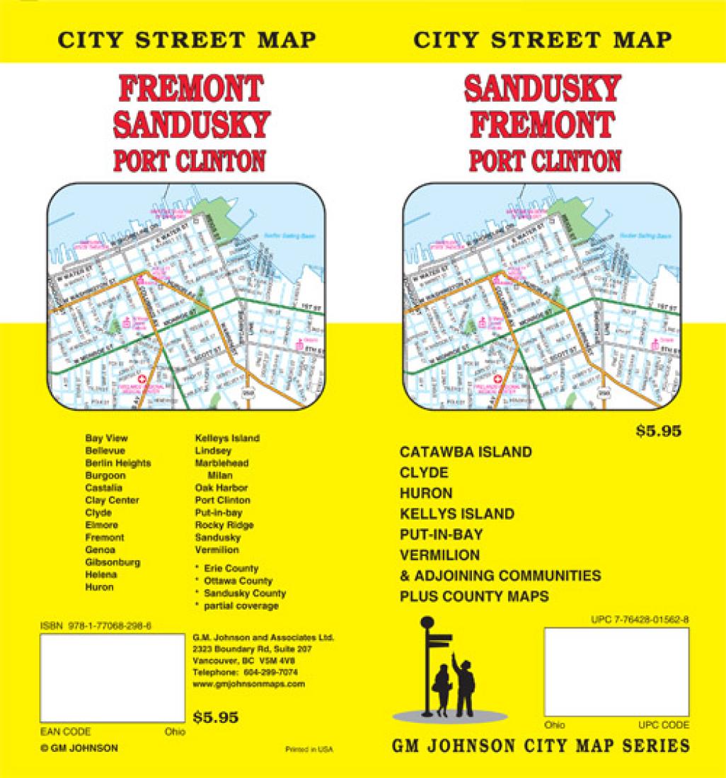 Sandusky : Fremont : Port Clinton : city street map = Fremont : Sandusky : Port Clinton : city street map