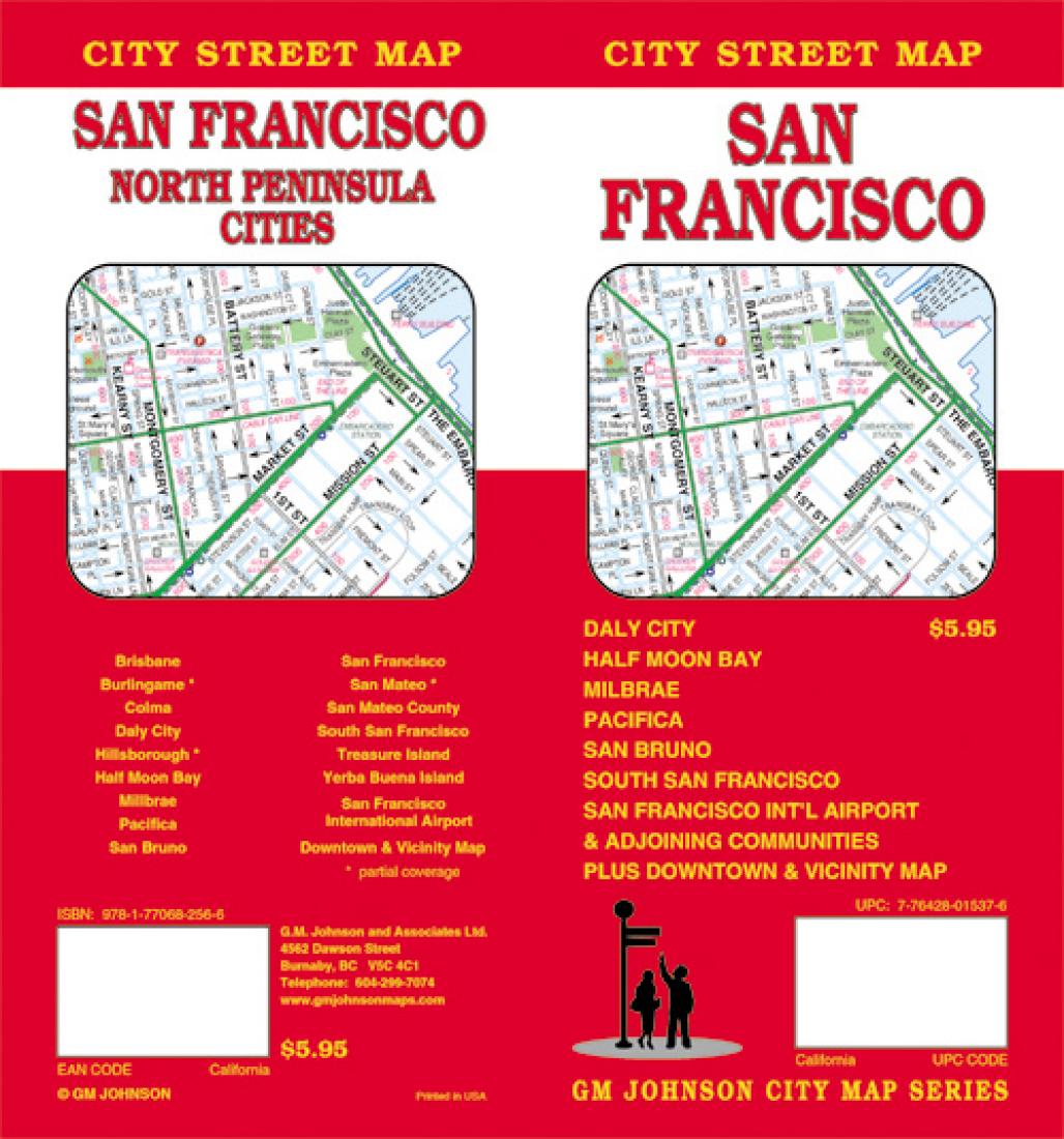 San Francisco : city street map = San Francisco : north peninsula cities : city street map