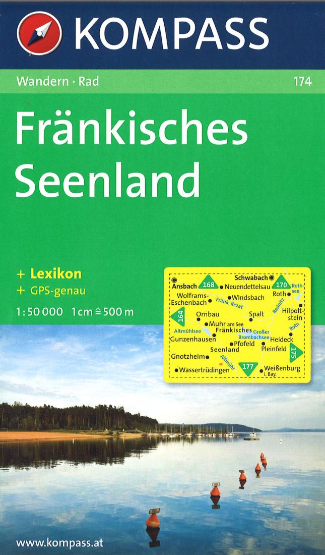 Fränkisches Seenland Hiking Map & Guide