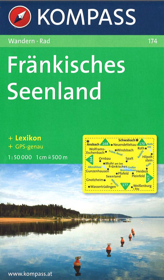 Fränkisches Seenland Hiking Map & Guide