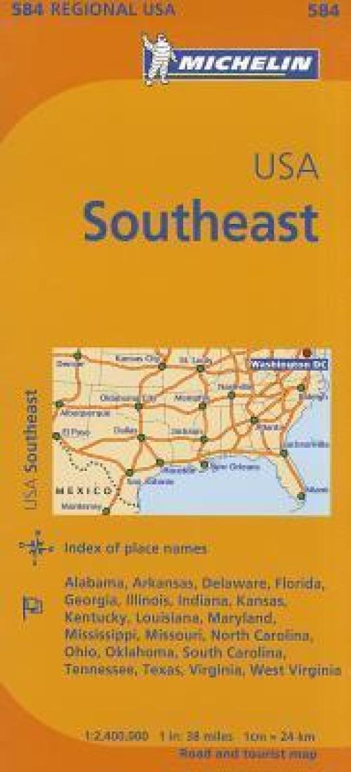USA : southeastern Road Map