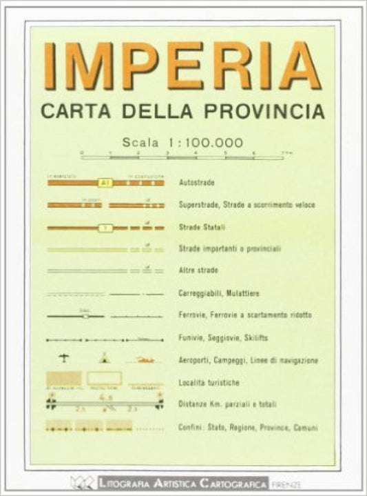 Imperia : carta della provincia : scala 1:100.000