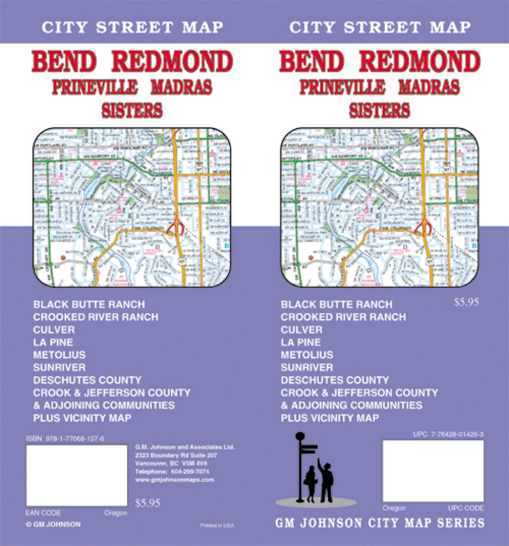 Bend : Redmond : Prineville : Madras : Sisters : city street map