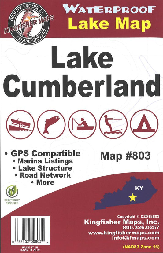 Lake Cumberland, KY Fishing Map