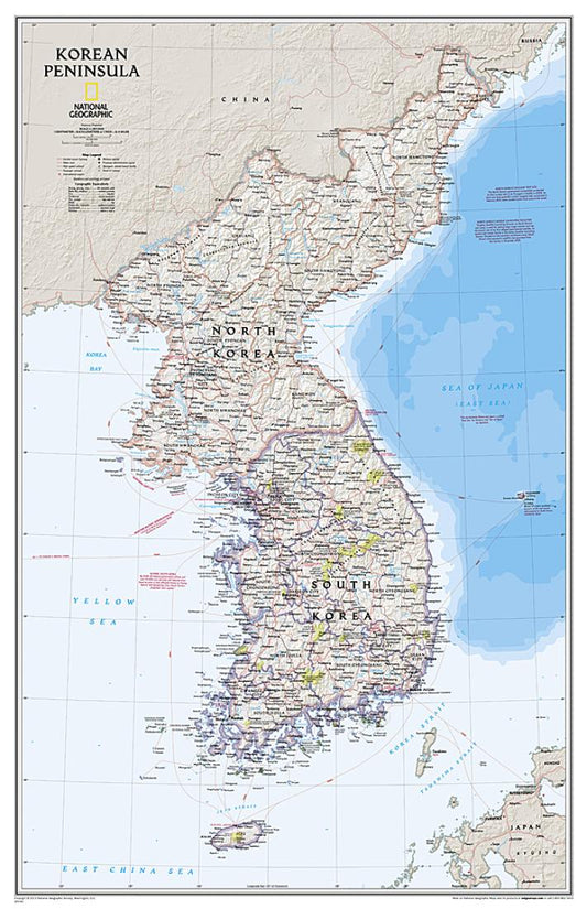 Korean Peninsula Classic [Laminated]