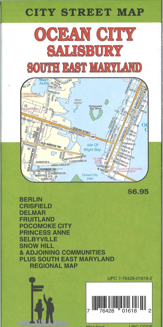 Ocean City : Salisbury : south east Maryland : city street map = Salisbury : Ocean City : south east Maryland : city street map