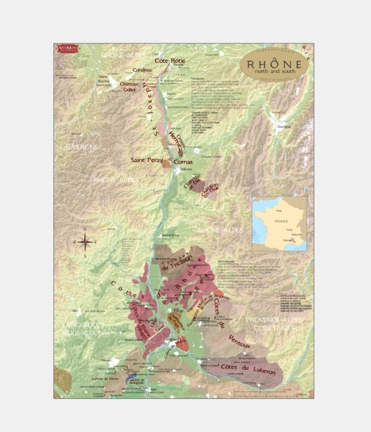 Rhône : north and south [wine regions 31x23]