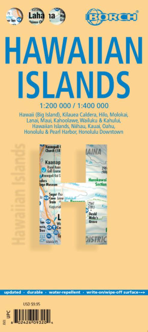 Hawaiian Islands Tourist Map