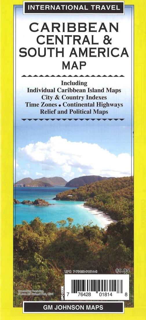 Caribbean, Central & South America map