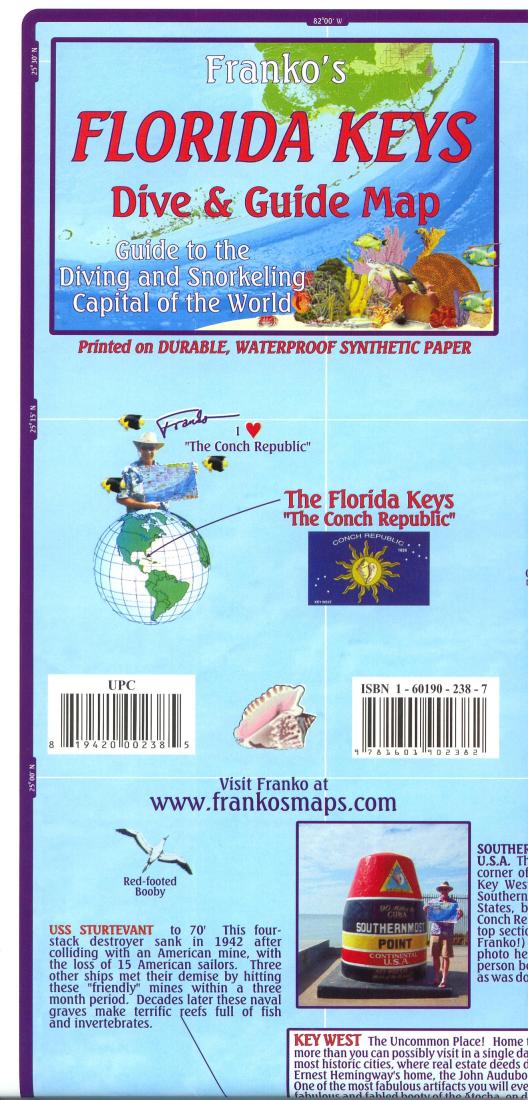 Franko's Florida Keys : dive & guide map