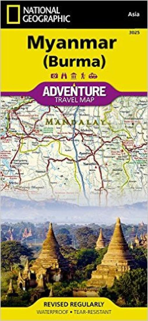 Myanmar (Burma) Adventure Map 3025