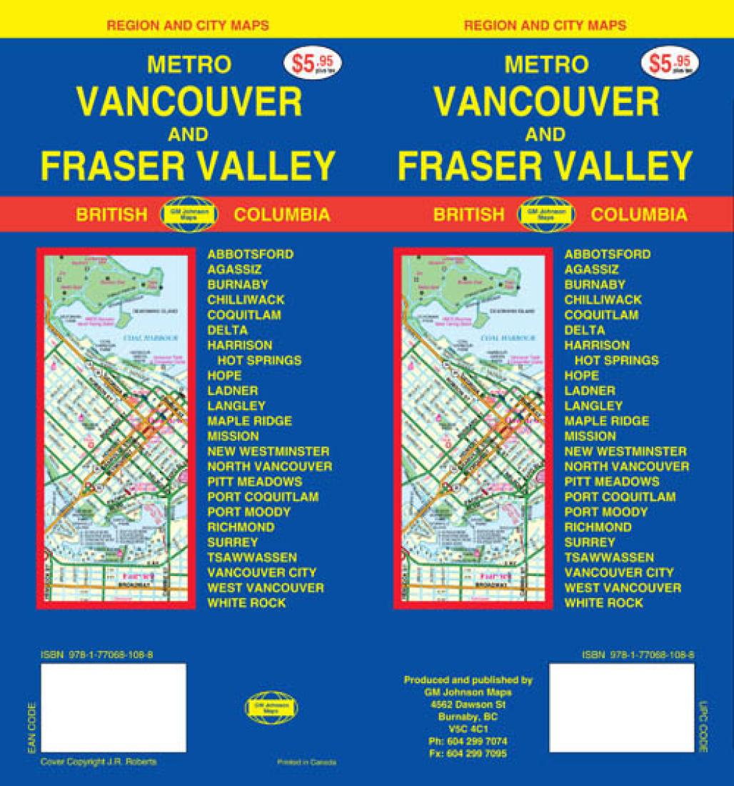 Metro Vancouver and Fraser Valley : region and city maps