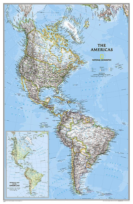 The Americas : political map