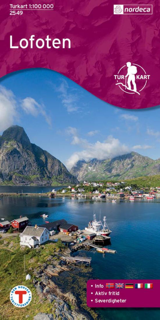 Lofoten 1:100,000 Trekking Map, #2549