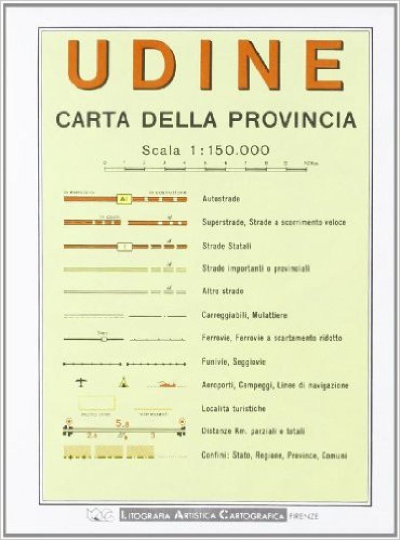 Udine : carta della provincia