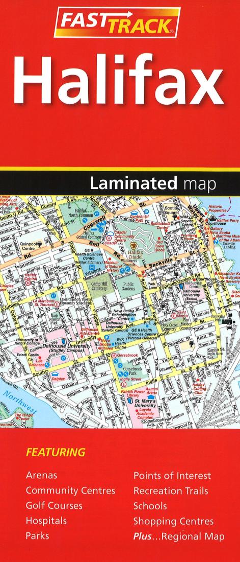 Halifax Fast Track Laminated Map