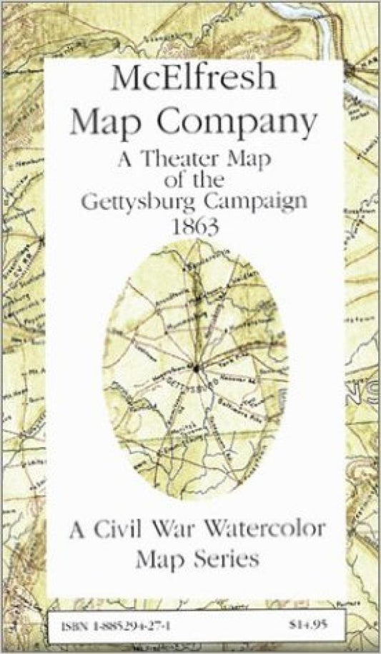 A theater map of the Gettysburg campaign : 1863