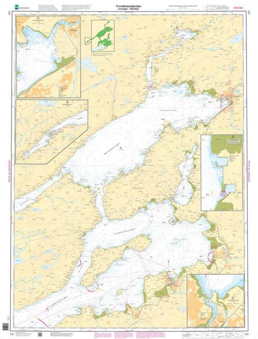 Trondheimsfjorden, Levanger - Steinkjer - 131 - Norway Kartverket Nautical Charts
