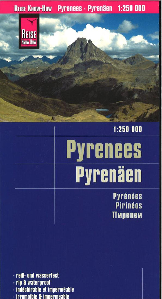 Pyrenäen : 1:250 000 = Pyrenees : 1:250 000 = Pyrénées : 1:250 000 = Pirinéos : 1:250 000 : 1:250 000