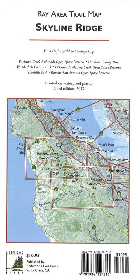 Skyline Ridge : Bay Area trail map