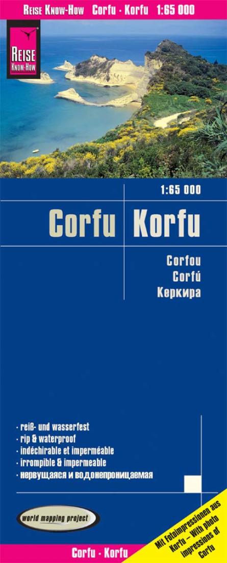 Korfu : 1:65 000 = Corfu : 1:65 000 = Corfou : 1:65 000 = Corfú : 1:65 000