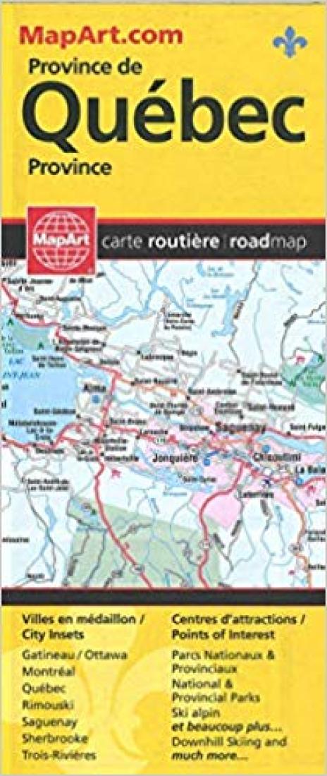 Province de Quebéc : carte routière = Quebec Province : road map