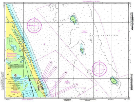 BARRA DE GALINDO, VER. - 812.1 - Mexico Nautical Charts by SEMAR