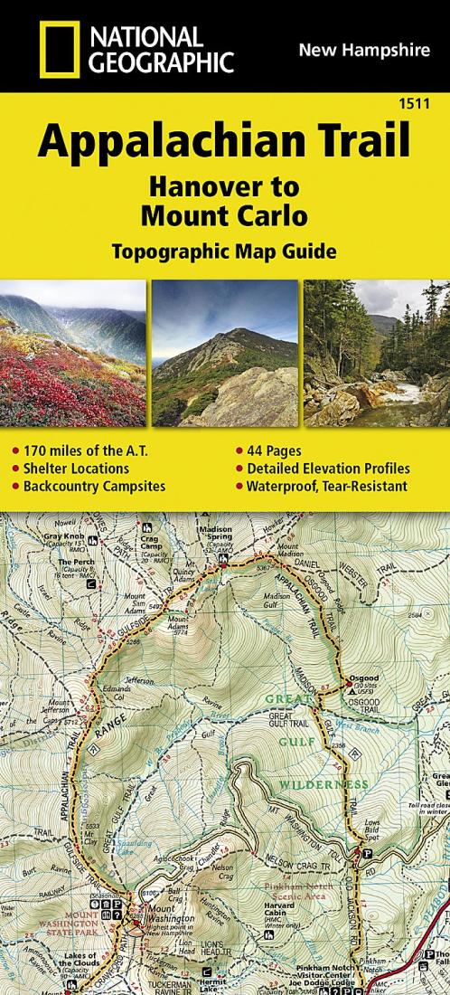 Appalachian Trail : Hanover to Mount Carlo : topographic map guide