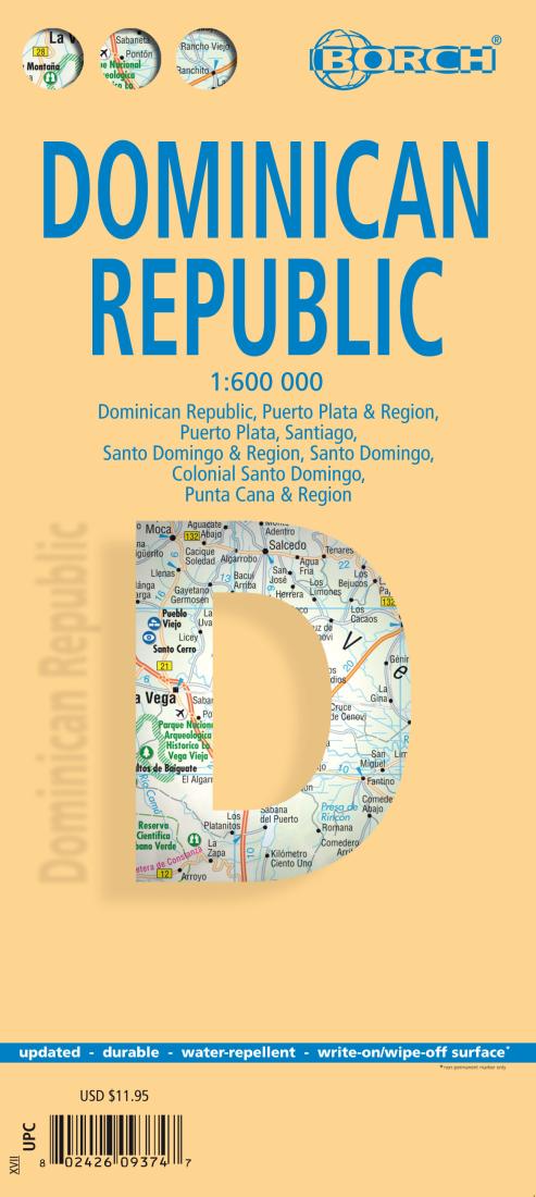 Dominican Republic Road Map