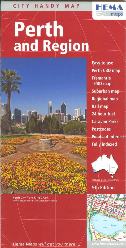 Perth and Region, City Handy Map