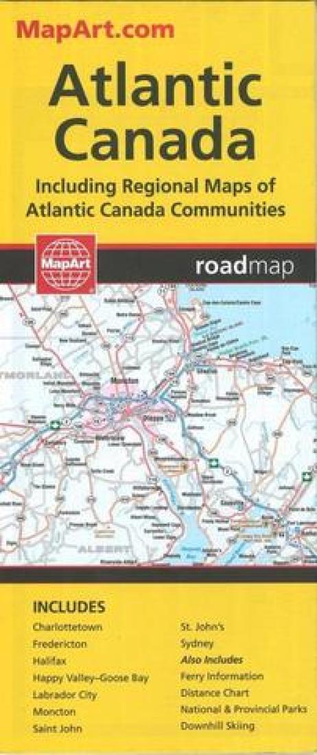 Atlantic Canada Road Map