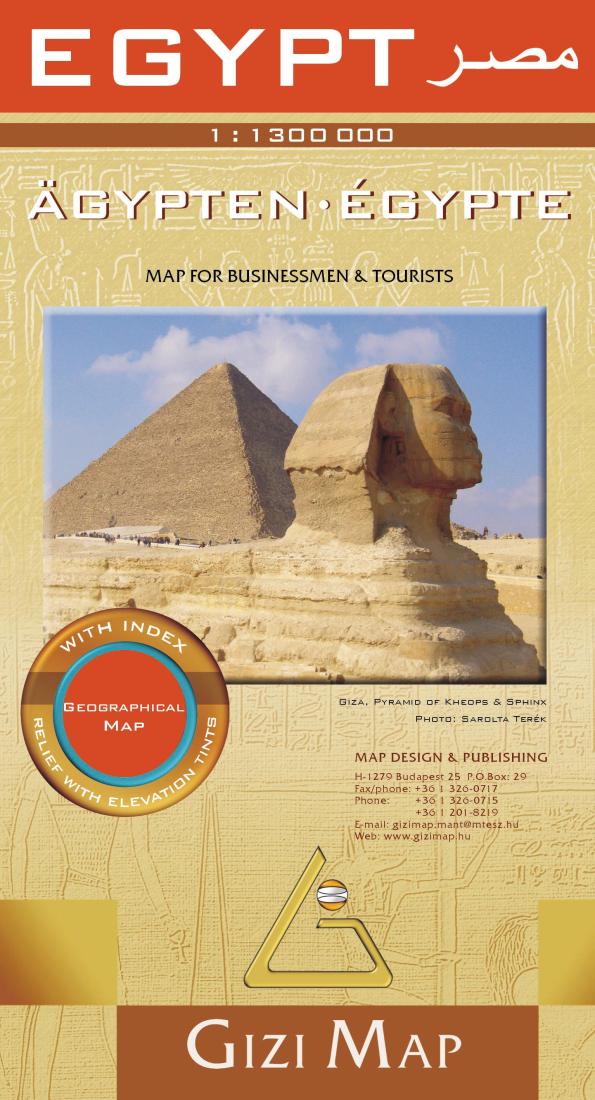 Egypt : 1:1,300,000 : Ägypten, Égypte : geographical map