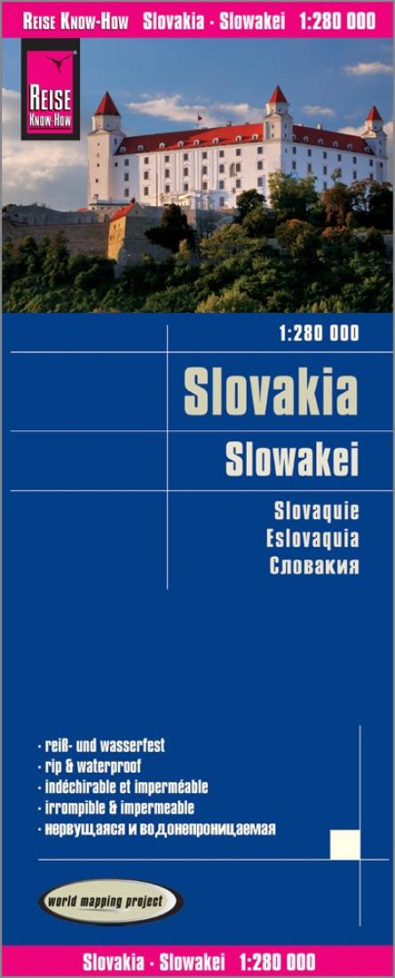 Slowakei : 1:280 000 = Slovakia : 1:280 000 = Slovaquie : 1:280 000 = Eslovaquia : 1:280 000 : 1:280 000