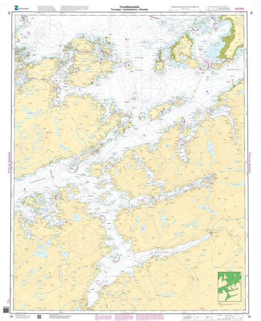 Trondheimsleia Terningen - Kyrkseterøra - Ørlandet - 38 - Norway Kartverket Nautical Charts