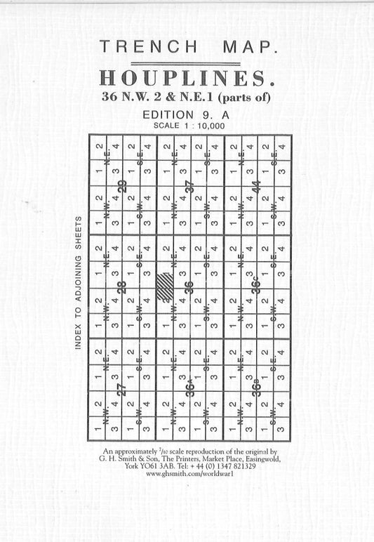 Houplines Trench Map