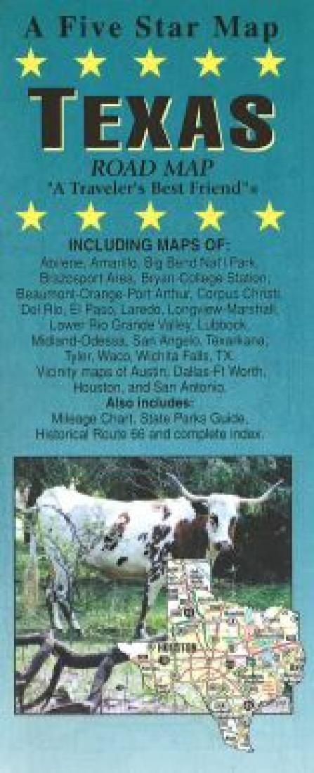 Texas : road map : "a traveler's best friend"