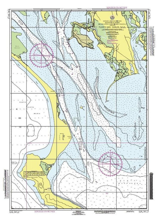 PUERTO SAN CARLOS, B. C. S. - 341.2 - Mexico Nautical Charts by SEMAR