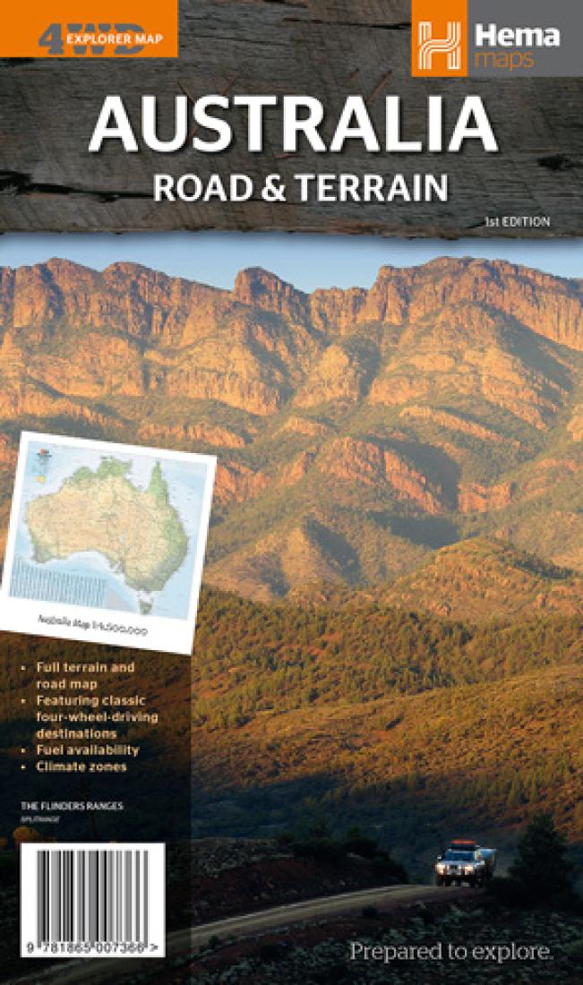 Australia : road & terrain : 4wd explorer map