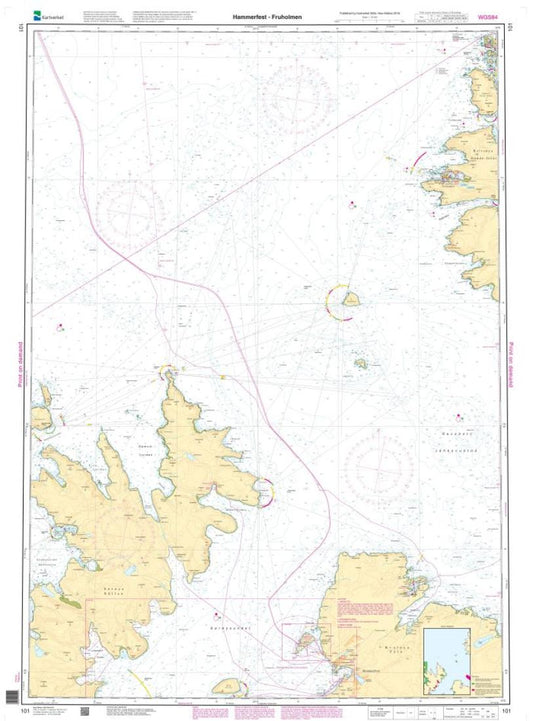 Hammerfest - Fruholmen - 101 - Norway Kartverket Nautical Charts