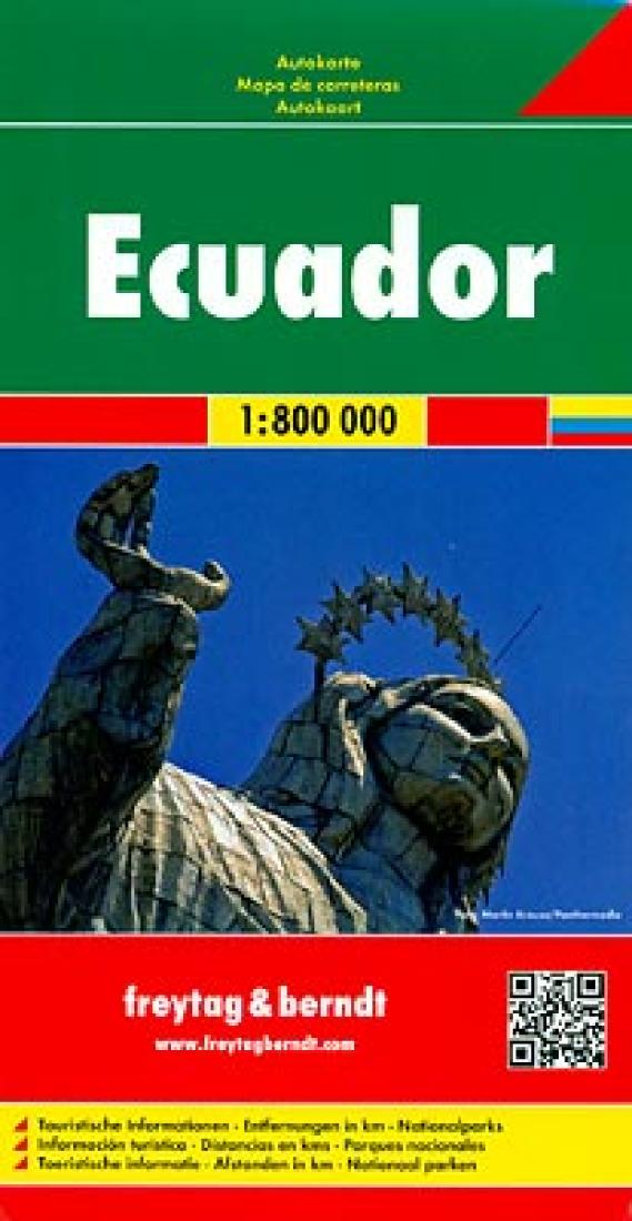 Ecuador : mapa de carreteras, 1:800 000 = Ecuador : road map, 1:800 000 = Ecuador : carta stradale, 1:800 000 = Équateur : carte routière, 1:800 000