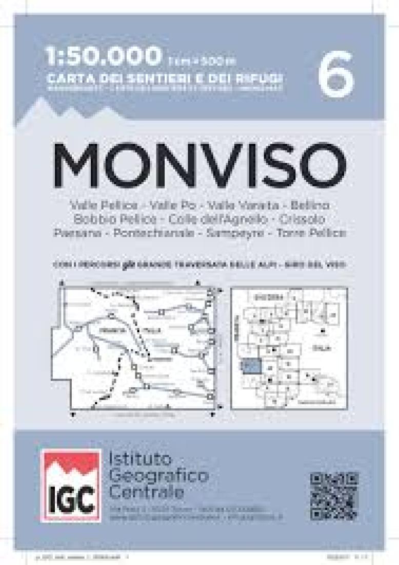 Monviso Hiking Map