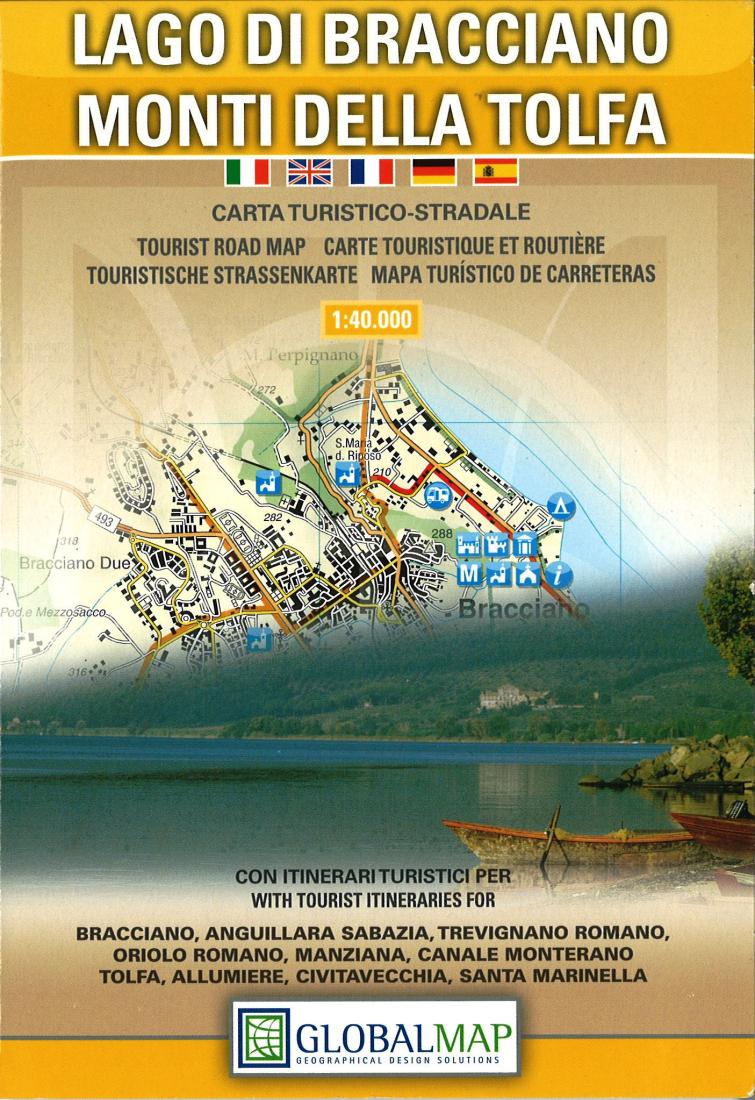 Lago Di Bracciano : Monti Della Tolfa : carta turistico-stradale