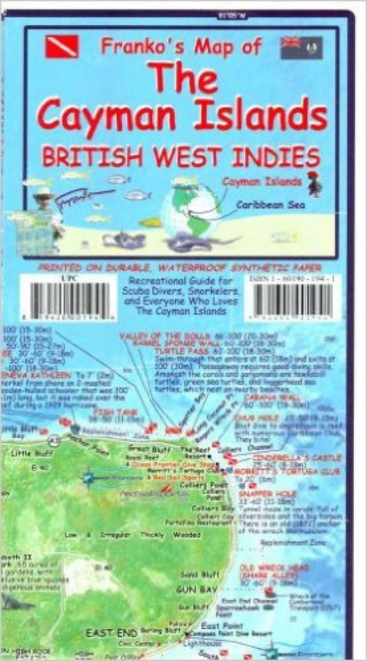 Franko's map of the Cayman Islands : British West Indies