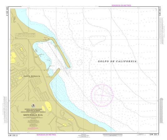 SANTA ROSALÍA, B. C. S. - 231.3 - Mexico Nautical Charts by SEMAR