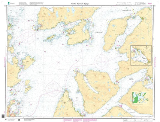 Harstad - Sjøvegan - Dyrøya - 80 - Norway Kartverket Nautical Charts