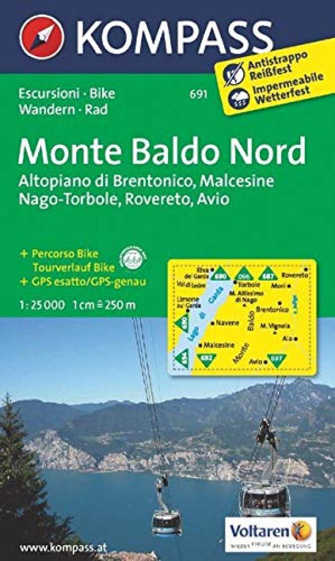 Monte Baldo Nord #691 1:250,000