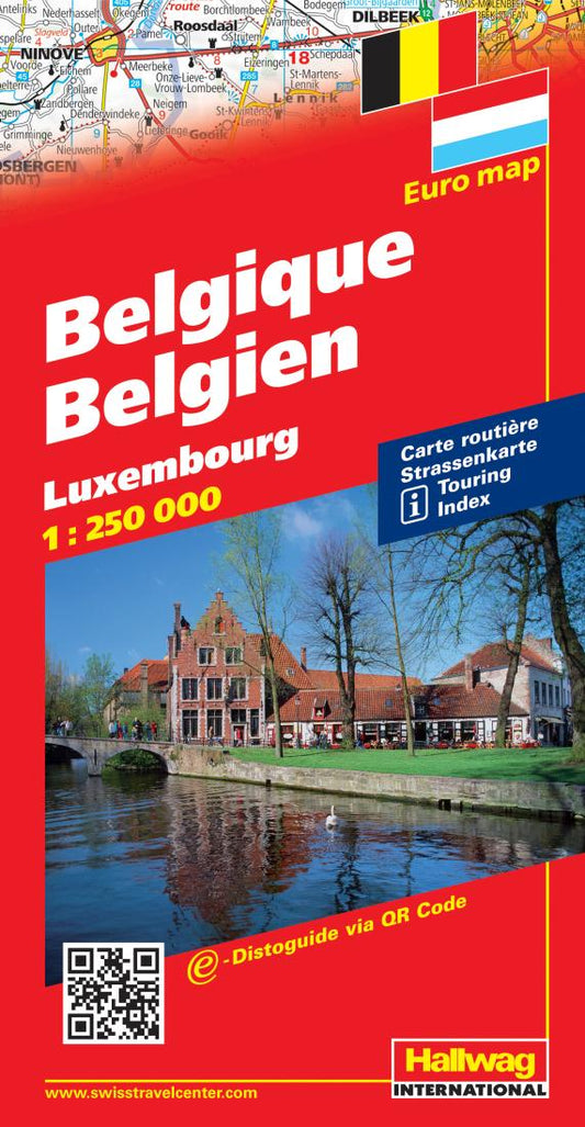 Belgique = Belgien Road Map