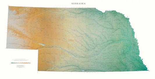 Nebraska [Physical, 33x64]