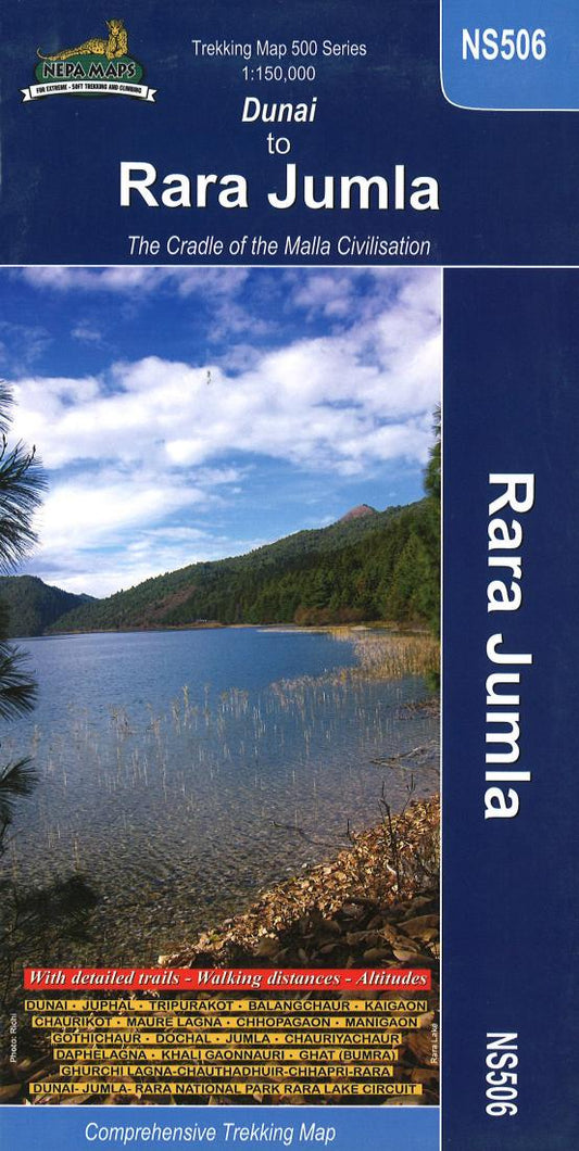 Dunai to Rara Jumla Comprehensive Trekking Map